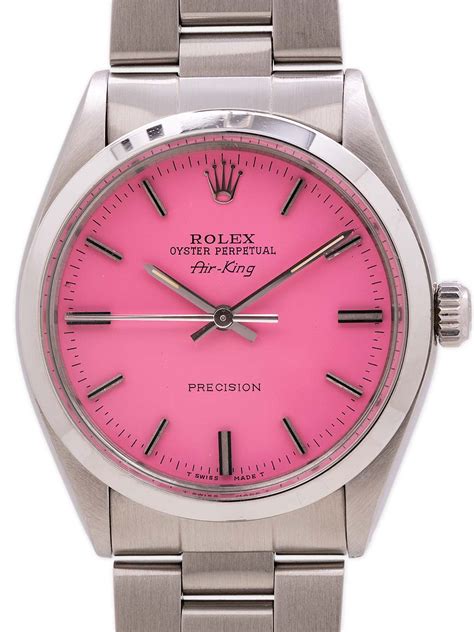 rolex air king baby pink dial|More.